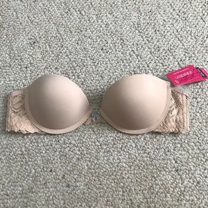 nwt nude strapless bra